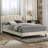 Aurella Upholstered Wingback Bed with Headboard-12316818