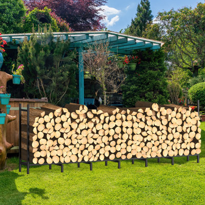 Arloween 92.91'' W Metal Log Rack