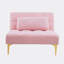 Chaise d'appoint touffetée en tissu Teddy de 35,5 po de largeur Yanelys-1895094444-1895094445