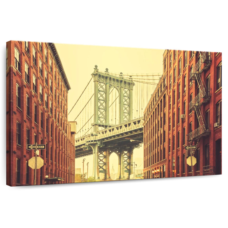 Ravi Rertro Manhattan Bridge, 24" H x 36" W