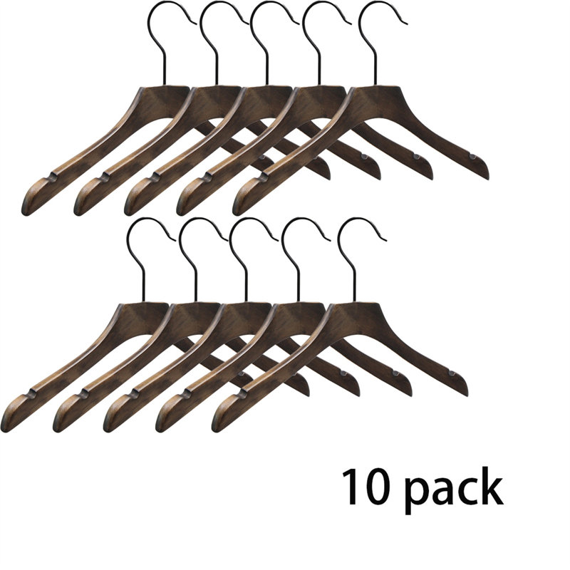 Solid Wood Clothes Hanger, 10