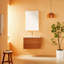 30" Wall Mounted & Floating Single Vanity With Ceramic Sink
