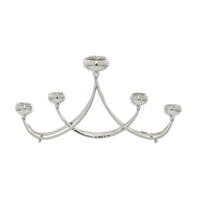 15.3'' H Stainless Steel Tabletop Candelabra