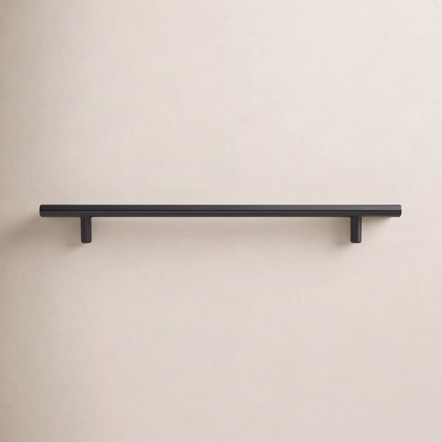 Roman Modern Bar Cabinet Pull, Matte Black, 3"