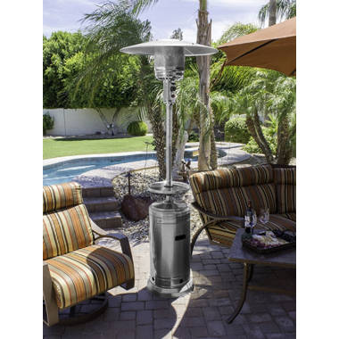 Dyna-Glo 41000 BTU Stainless Steel Propane Standing Patio Heater u0026 Reviews  | Wayfair