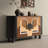 Pinhua Wood Veneer Rounded Buffet Table