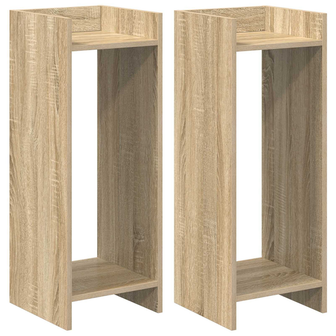 Plant Stand With Shelf Engineered Wood Modern Decor Space-Saving Holder