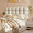 Damerius Cloud Padded Teddy Fabric Upholstered Headboard with High-Density Foam, No Drill Installation, Fits 8-14 Inch Mattresses-275523189-275174041