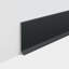 Aluminium 0,5 po x 3,125 po x 84 po base noire en jupe moulée (ensemble de 4)-122435320