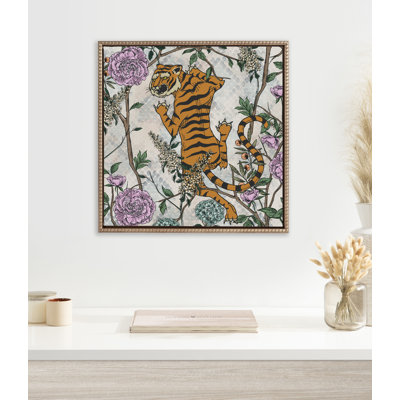 «Tiger» par Nikki Chu, reproduction d'art sur toile encadrée