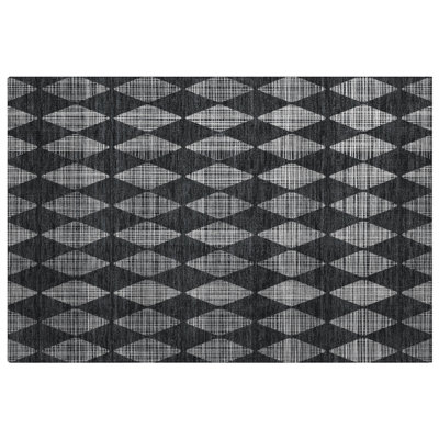 Premium Machine Washable Dream Shag ADS578 Diamonds Rug