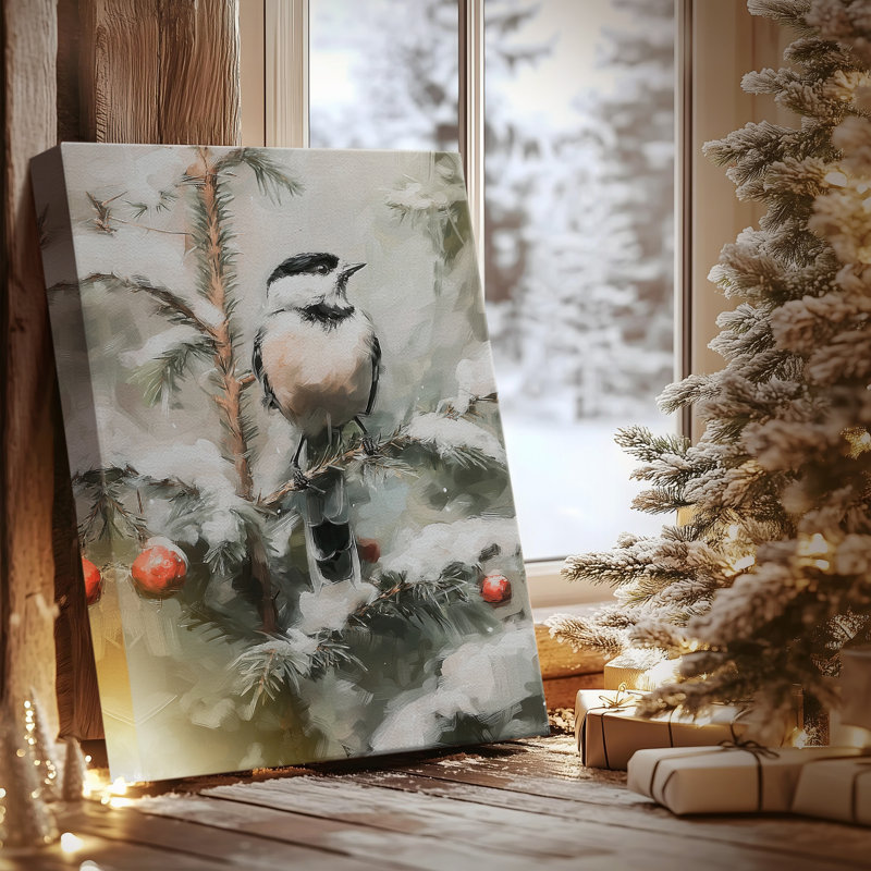 Toile tendue craie midwinter, H 18 po x l 12 po