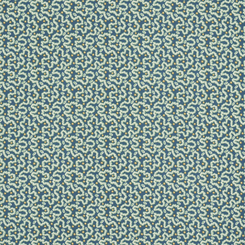 Tissu Leonie Vermicelli, Bleu sarcelle