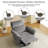 Oversized Power Recliner Chair Swivel Glider With Massage And Heat，Dark Grey-332469555