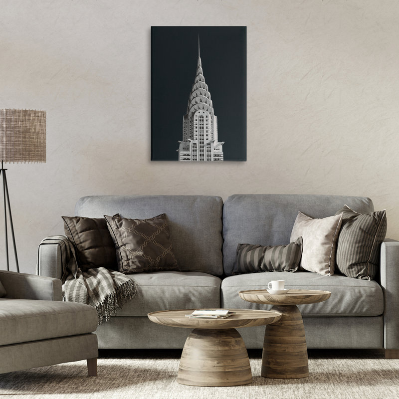 «Chrysler Building Architecture Canvas», conception par Wild Apple Portfolio, H 24 po x l 16 po
