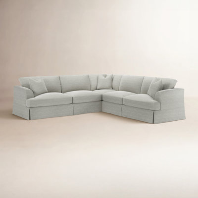 Lucia 4 - Piece Slipcovered L-Sectional