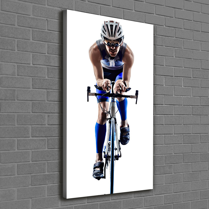 Cyclist - Wrapped Canvas Print