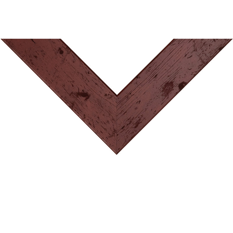 Cadre photo 10 x 12 Red Rustic II style 74010, moulure en panneau de fibres à densité moyenne de 2 pouces, verre et support inclus, cadre de présentation murale pour art, affiches ou photos 