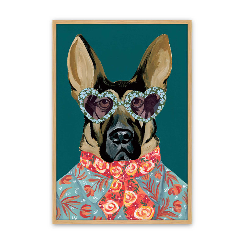 «Swag Shepherd» par Yvette St. Amant, reproduction d'art sur toile, Brun clair, H 24 po x l 18 po