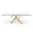 Verdugo Glass Top Metal Base Dining Table