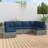 14 Piece Outdoor Sectional Cushions,Water-Resistant Patio Funiture Sectional Cushion Fits 6-seat Rattan Conversation Set Sofa Seat / Back Cushion (Including 4" High Density Foam )-1037590019-1037590017