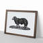 Sheep Illustration - Picture Frame Drawing Print-55619123-55619125