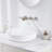 Vivid Fall 2-Handle Wall Mounted Bathroom Faucet With Valve In Brushed Nickel-121159706