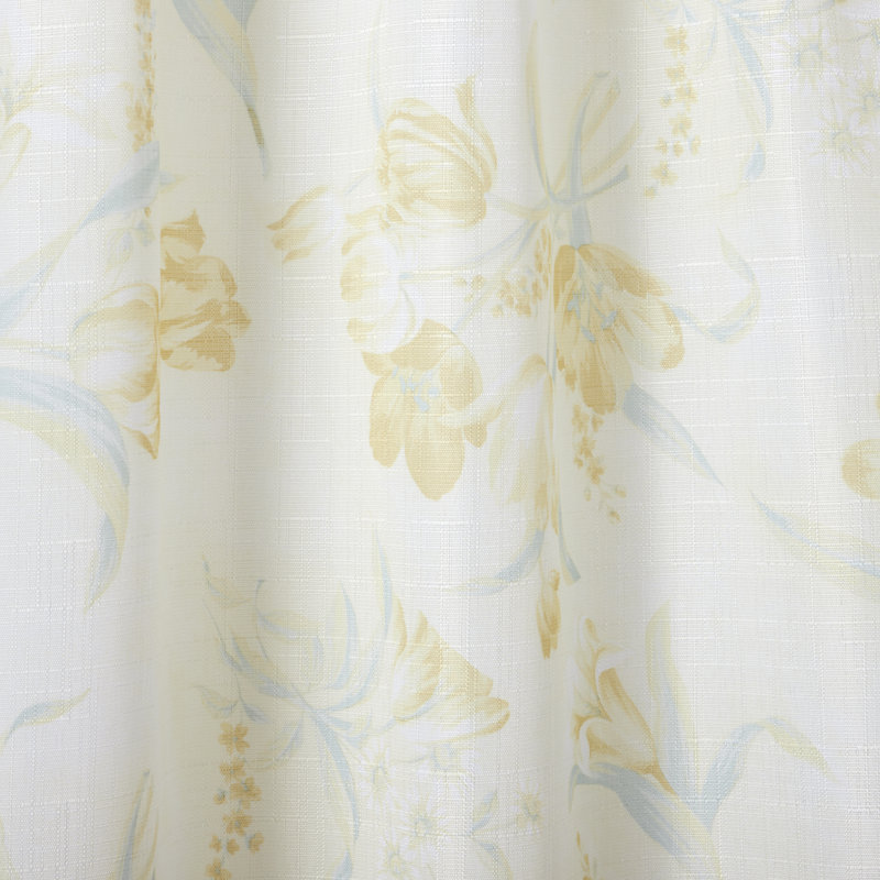 Printemps Polyester Semi Sheer Curtain Pair, 38" W x 96" L