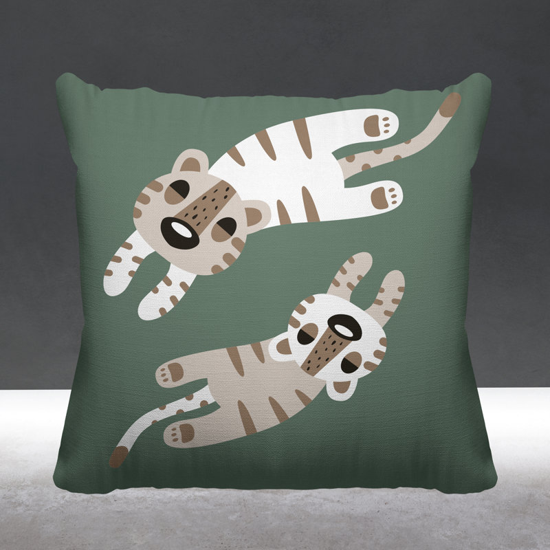 Coussin Jiba, L 17 po x H 17 po, Émeraude