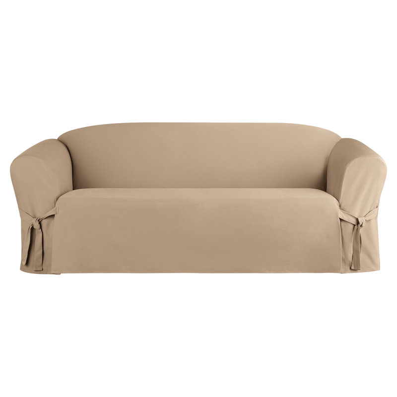 Pacific Blue Heavyweight Cotton Duck Sofa Slipcover