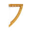 Perley 38cm Wood 3 Wall Towel Bar