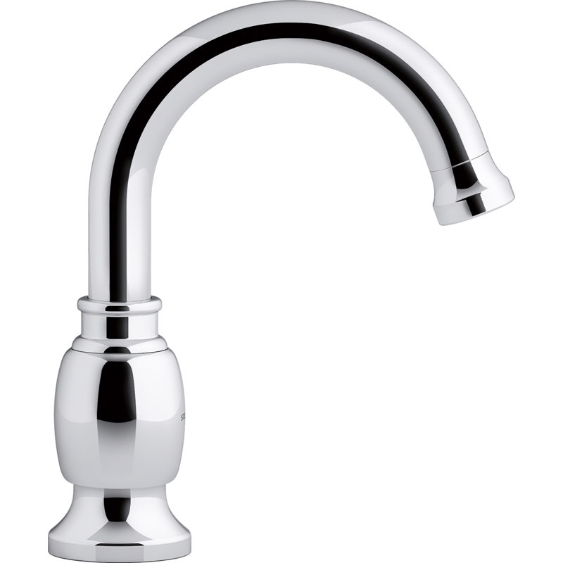 Robinet de lavabo pour salle de bain à poignée simple Ludington, Chrome poli