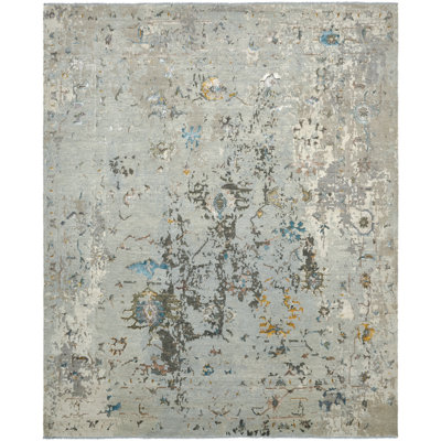 Illusion Weave Hand Knotted Abstract Area Rug