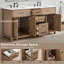 Ensemble de meuble-lavabo double 60 po avec plateau en marbre Tremolo-1528697847