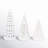 Village House Porcelain Village Mini Fir Tree Set - LED