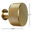 Knurled 1-3/16" Round Knob