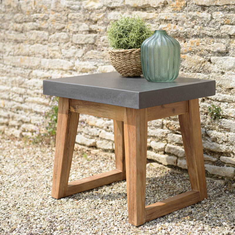 Akil Rectangular Outdoor Side Table , 50cm cm W 40cm cm D