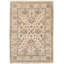 Tapis décoratif de laine noué à la main de conception unique en laine brun clair/gris 6 pi 3 po x 8 pi 9 po bucherie