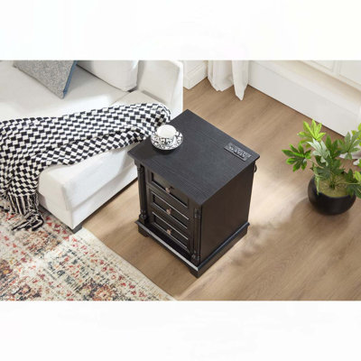 3 Drawer Sofa Side Table
