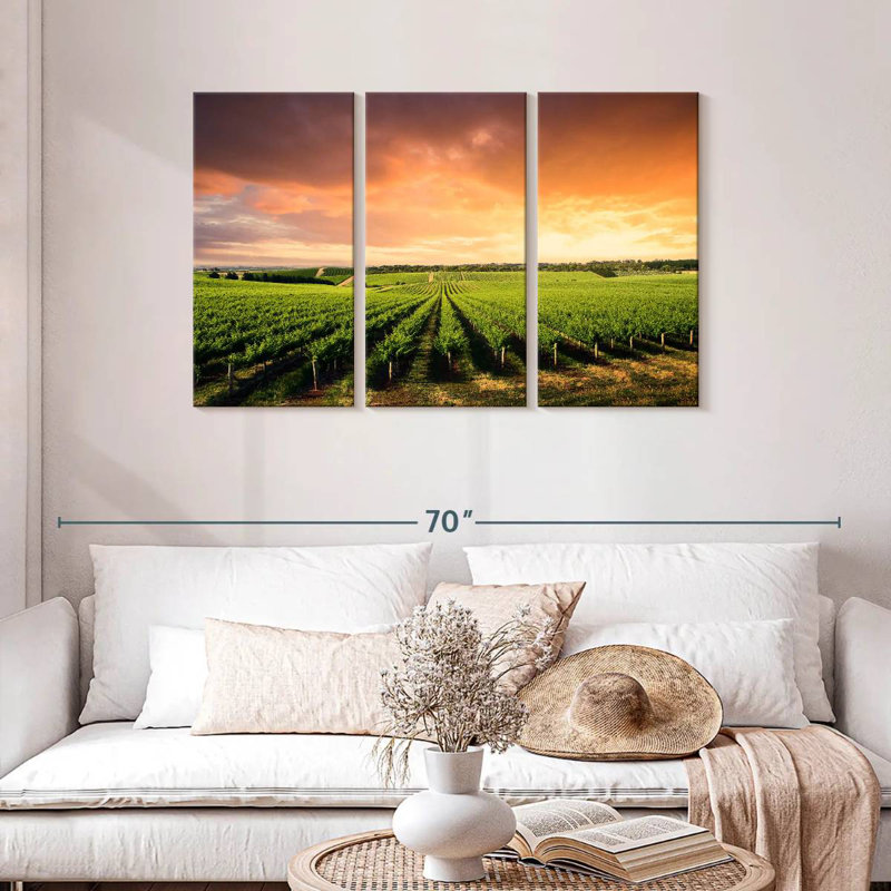 Alvord Vineyard Sunset Horizon, H 28 po x l 45 po