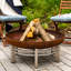 Foyer à bois Relic en acier inoxydable-2032789149