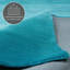 Handmade Flat-Woven Rug Knag Made Of Wool In Turquoise-15276781