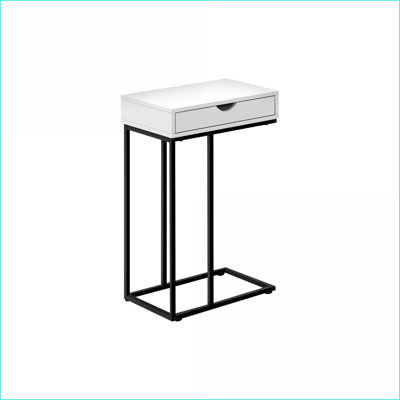 Table basse de coin contemporaine en stratifié brune peu encombrante pour vestibule et amp; Chambre à coucher