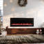 Metro Lane 127cm W Black Electric Fireplace
