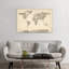Old Sheet Music World Map by Michael Tompsett - Print on Canvas-56676206-112914272