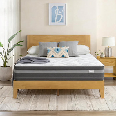 12"/14" Medium Gel Memory Foam Pocket Spring Hybrid Mattress - Breathable Knitted Fabric, Enhanced Support With Individual Pocket Coils, Pressure Reli by Ebern Designs