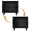 Armoire vintage avec tablettes réglables, buffet avec creux sculpté -1795574743