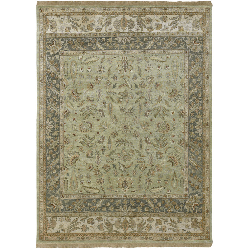 Harrell Wool Floral Indoor Rug, Runner 2'6" x 10'