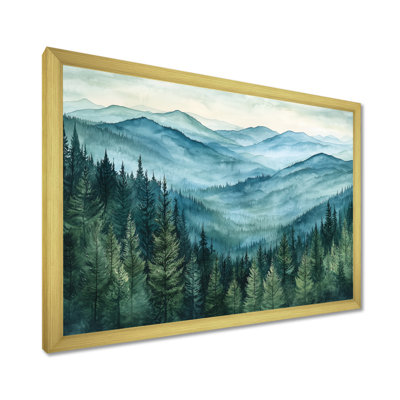 Woodland Peaks III - montagnes, art mural