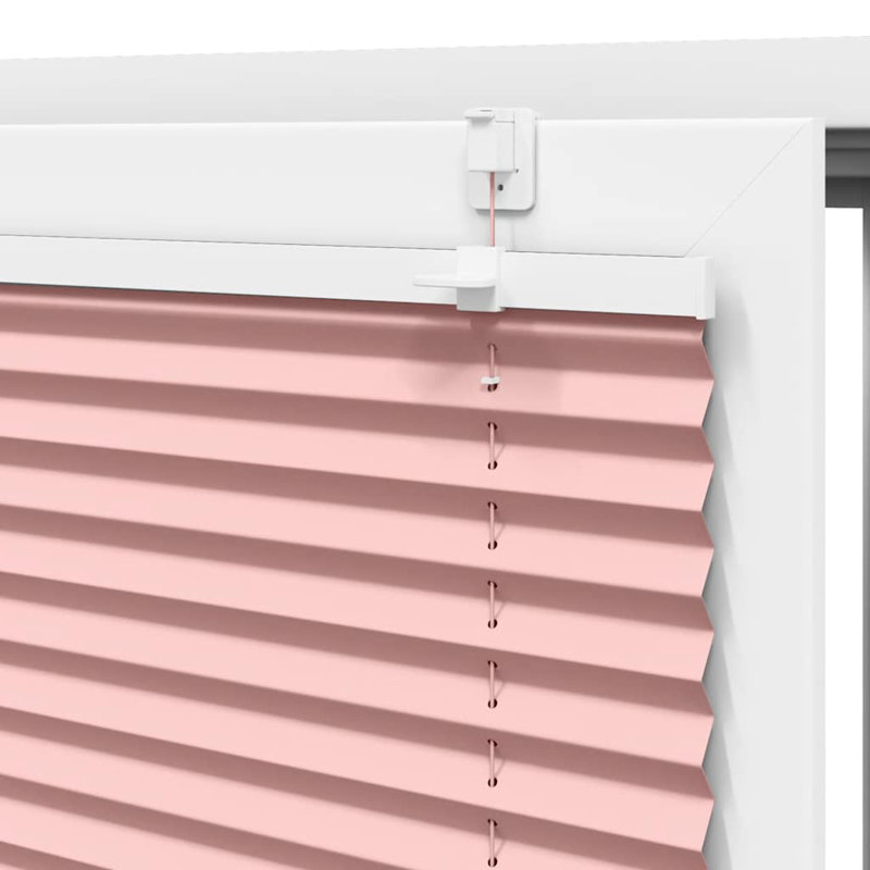 Room Darkening Pleated Blind, Pink, 85cmW x 200cmL